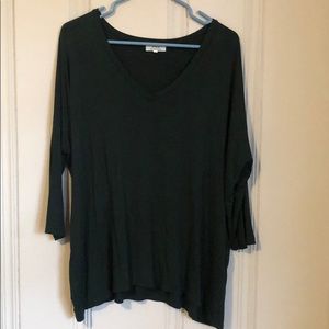 3/4 Sleeve Hunter Green Piko